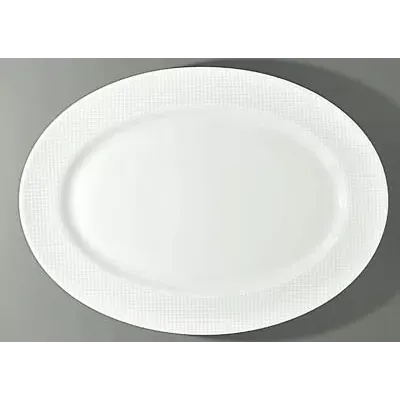 Checks Oval Dish/Platter / Platter 16.1 X 11.8 in