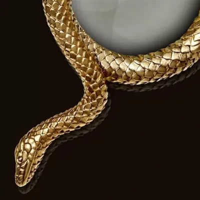 Snake Gold Magnifying Glass Large 8.5" - 22cm