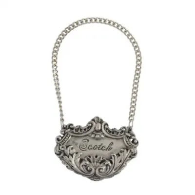 Medici Pewter Scotch Decanter Tag