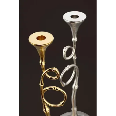 Evoca Candlesticks Gold (Set of 2) 16" - 41cm