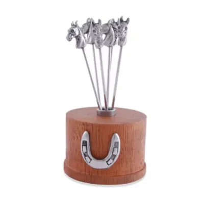 Equestrian Cheese Pick Set