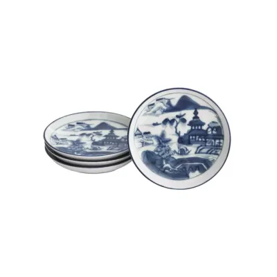 Blue Canton Coaster Set of Four 3.25"