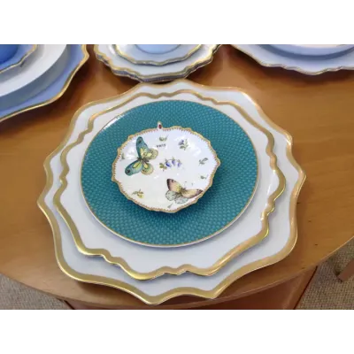 Antique White with Gold Dinnerware