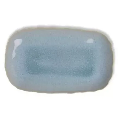 Plume Atoll/Blue Platter Rectangular Dish 15.4 x 9.1 in
