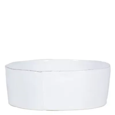 Lastra White Large Serving Bowl 10.75"D, 4"H