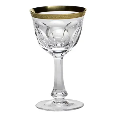 Lady Hamilton Goblet Red Wine 24Kt Gold (Relief Decor) Clear 310 Ml