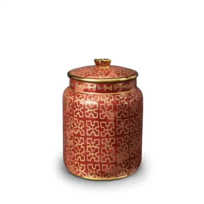 Fortuny Ashanti Red Small Canister 4.5 x 7" - 11 x 18cm