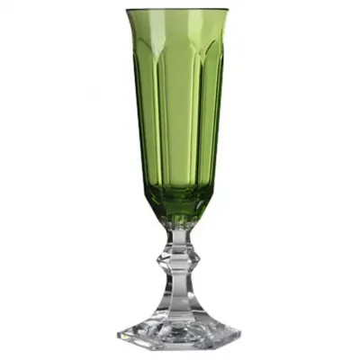 Dolce Vita Flute Green H 8" x Diam 2.5", 4 oz
