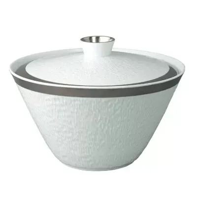 Mineral Filet Platinum Soup Tureen Round 11 in.