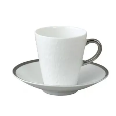 Mineral Filet Platinum Coffee Cup Round 2.6 in.