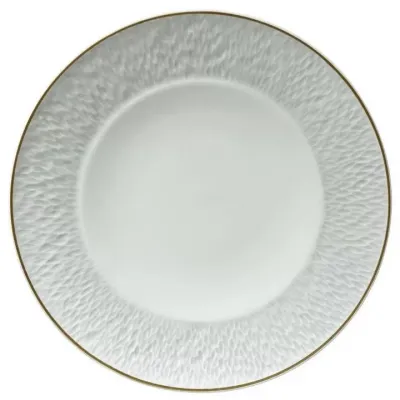 Mineral Filet Or/Gold Dessert Coupe Plate Flat Diam 8.7 in