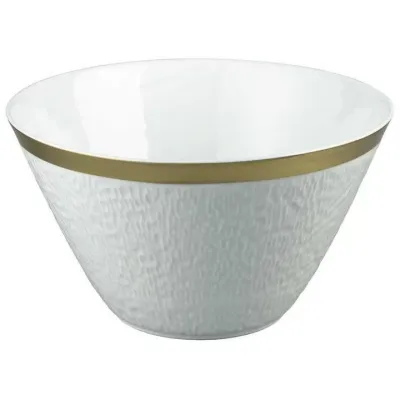 Mineral Filet Gold Salad Bowl Coned Shaped Round 11 in.