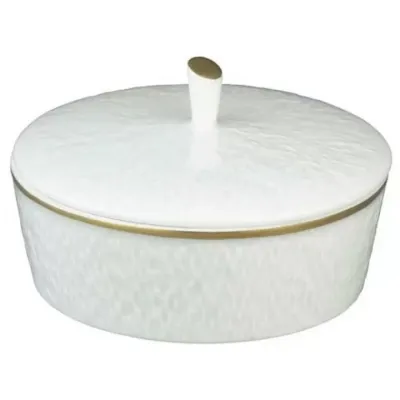 Mineral Filet Gold Covered Sugar Bowl Round 4.13385 in.