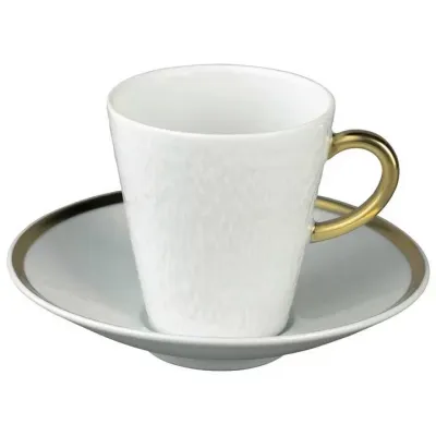 Mineral Filet Gold Coffee Cup Round 2.6 in.