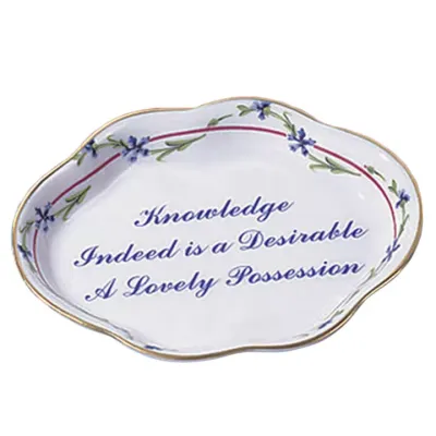 Knowledge Is Desirable.. Ring Tray 4.5"