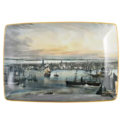 New York Harbor Rectangular Tray Large 10.75" x 7.5"
