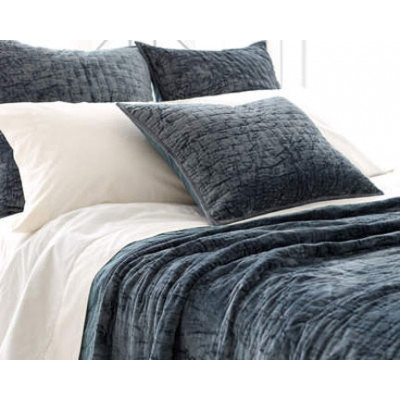 Matte Velvet Juniper Viscose/Cotton Quilt