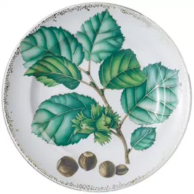 Nut Leaf Cake Plate