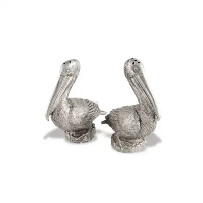 Sea And Shore Pewter Pelicans Salt And Pepper Set