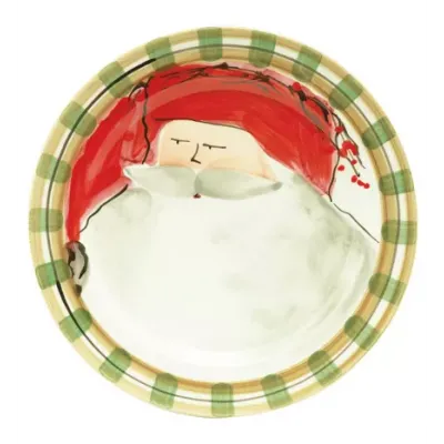 Old St. Nick Dinner Plate - Red Hat 10.75"D