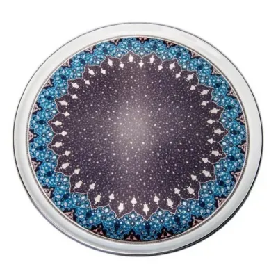 Dhara Peacock Round Cake Platter (Special Order)