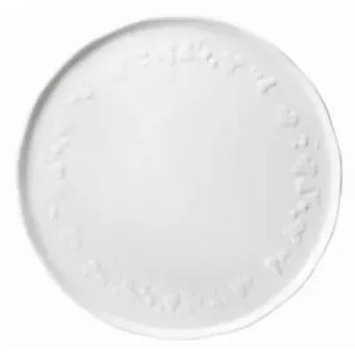 Blanc De Blanc Round Cake Platter