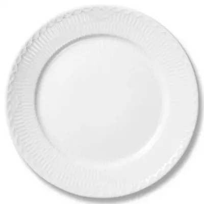 White Fluted Half Lace Dinnerware