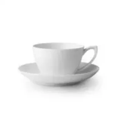 White Fluted Cup & Saucer Tea 28 cl 9.47 oz