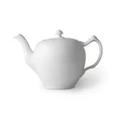 White Fluted Tea Pot 1Qt