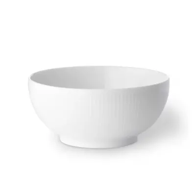 White Fluted Bowl 1 Pint