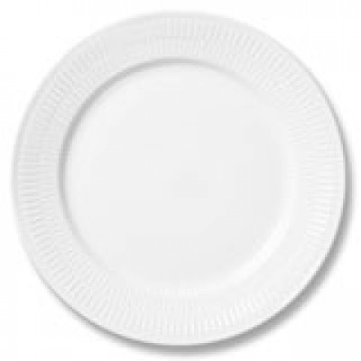 White Fluted Dinnerware