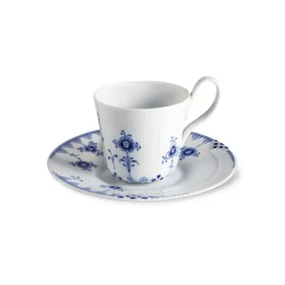 Blue Elements High Handle Cup & Saucer 8.5 oz