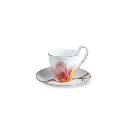 Flora Cup & Saucer 9 oz Magnolia