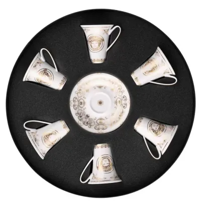 Medusa Gala After Dinner Cup & Saucer Set/Six Rount Hat Box 3 oz (Special Order)