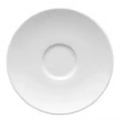 Loft White After Dinner Plate Saucer Round 4 1/2 in