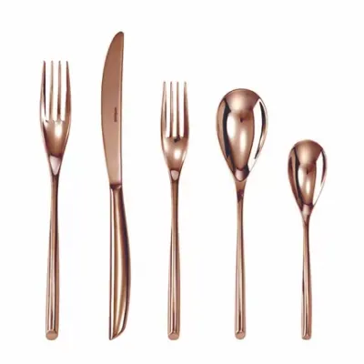 Bamboo Copper Stainless Steel Flatware