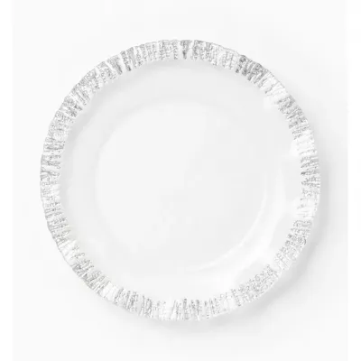 Ruffle Glass Platinum Dinnerware