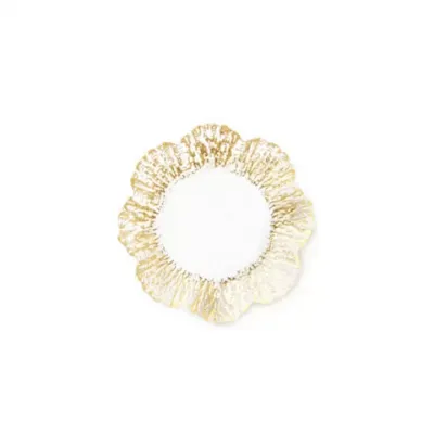 Rufolo Glass Gold Canape Plate