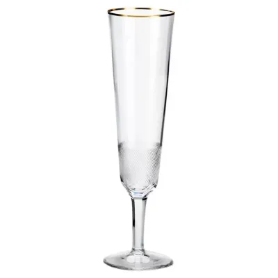 Royal Goblet Champagne 24Kt Gold (Thin Line) Clear 180 Ml