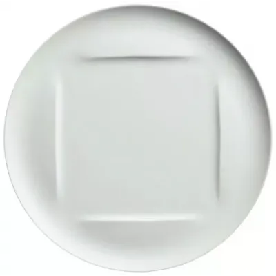 Lunes Round Buffet Plate Square Center Round 12.6 in.