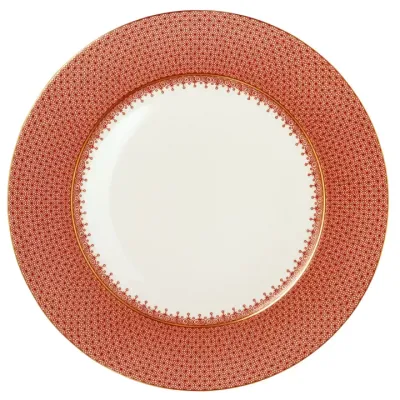 Red Lace Service Plate 12"
