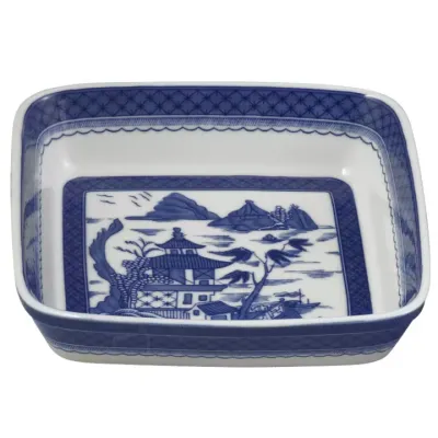 Blue Canton Baking Dish, Square 9"