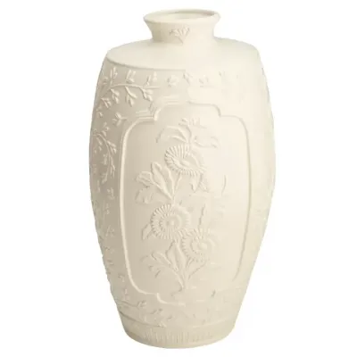 Chinese Open Creamware Vase 14" X 8"
