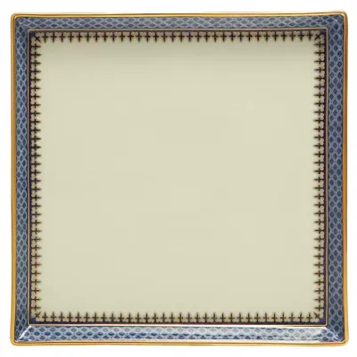 Indigo Wave Square Canape Tray 8"