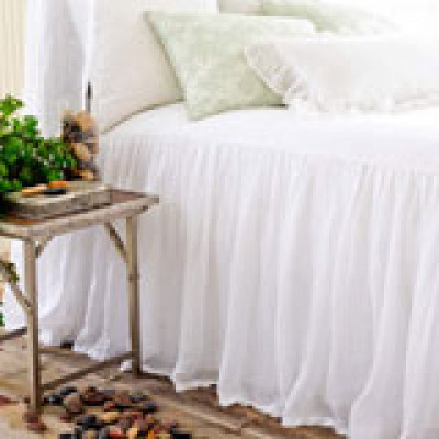 Savannah Linen Gauze White Bedding