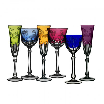 Springtime Color Crystal Stemware