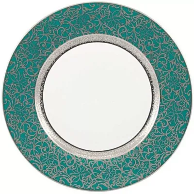 Tolede Turquoise/Platinum Dinnerware