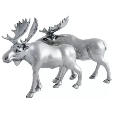 Lodge Style Moose Salt And Pepper Set