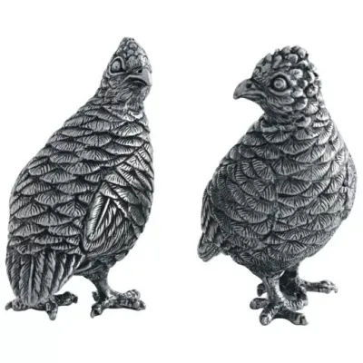 Morning Hunt Standing Quails Salt And Pepper Set