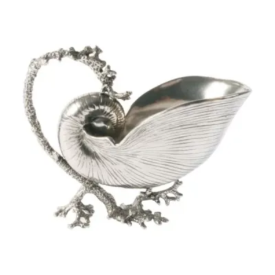 Sea And Shore Pewter Nautilus Gravy Boat